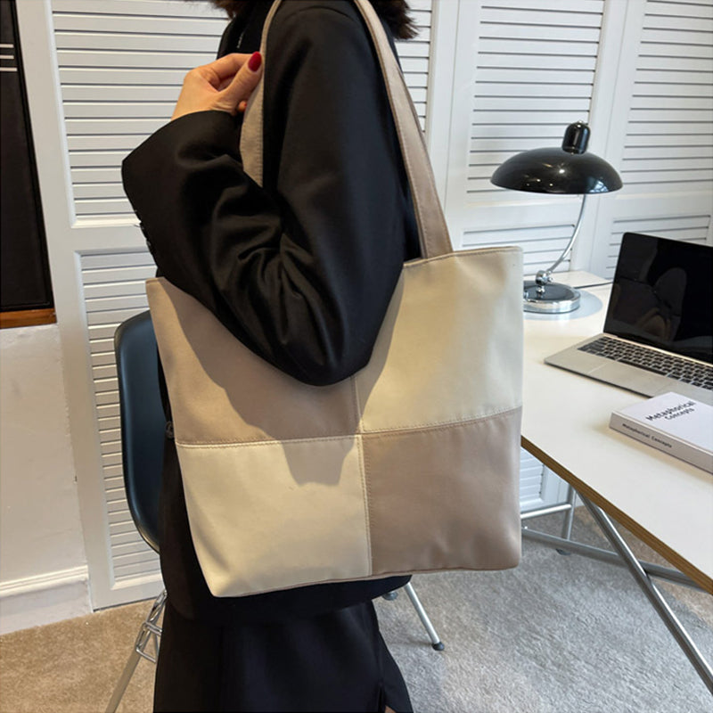 Patchwork Check Shoulder Bag