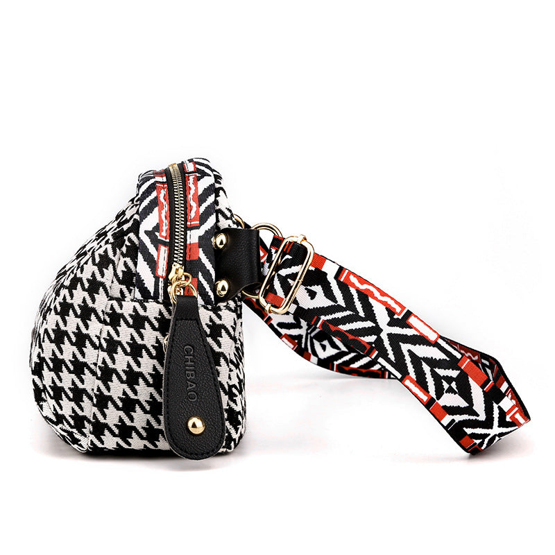Houndstooth Small Bag