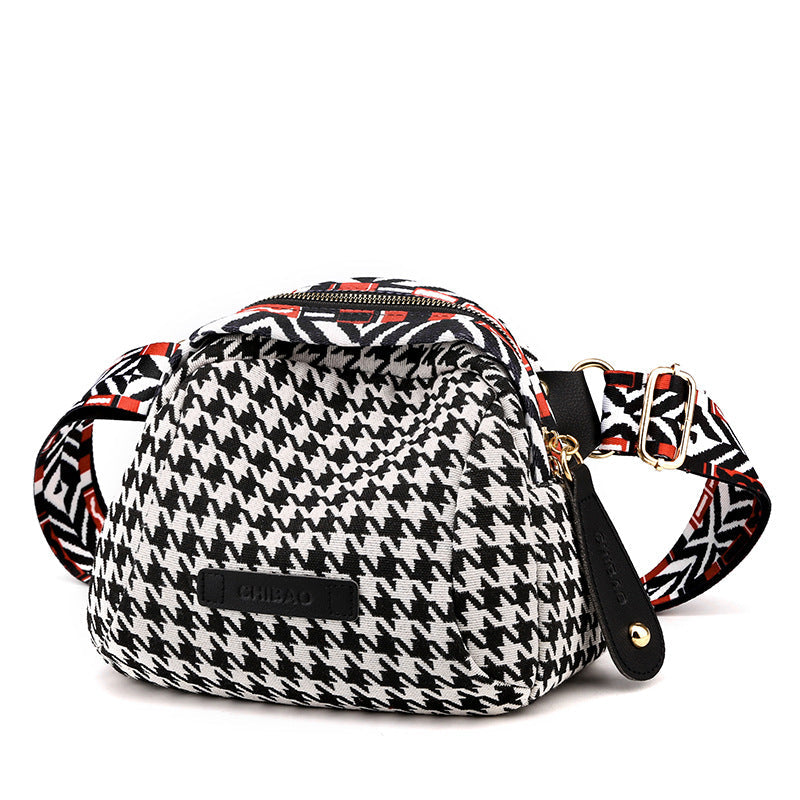 Houndstooth Small Bag