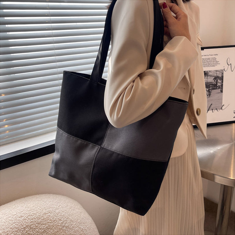 Patchwork Check Shoulder Bag