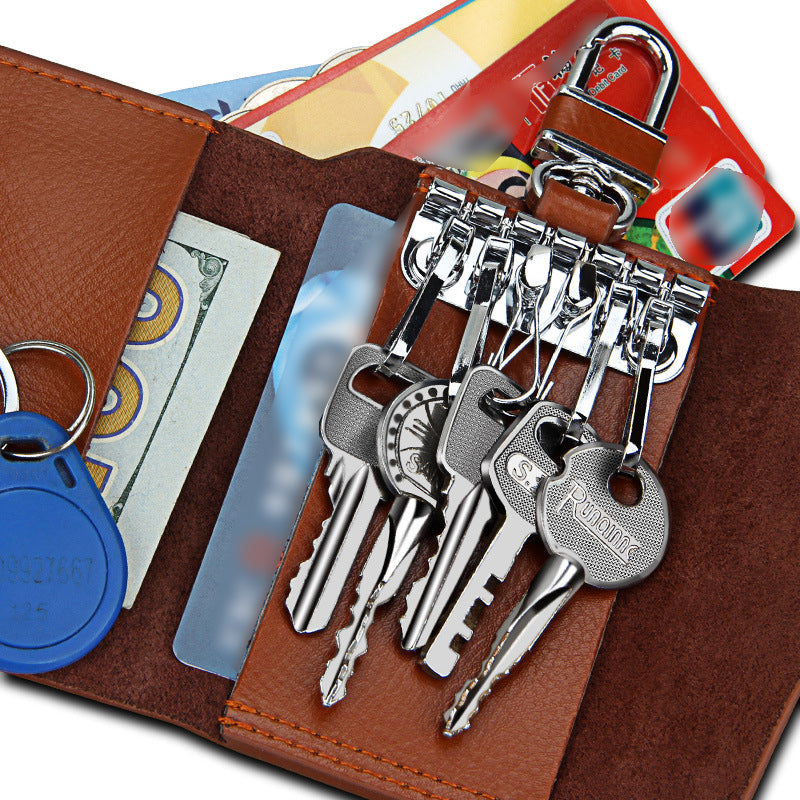 Leather Car Keychain Wallet