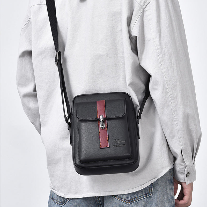 Messenger Bag for Men Soft PU Leather