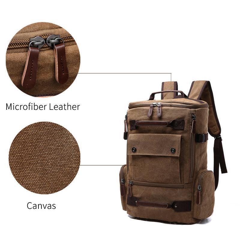 Large Capacity Canvas Travel laptop Backpack