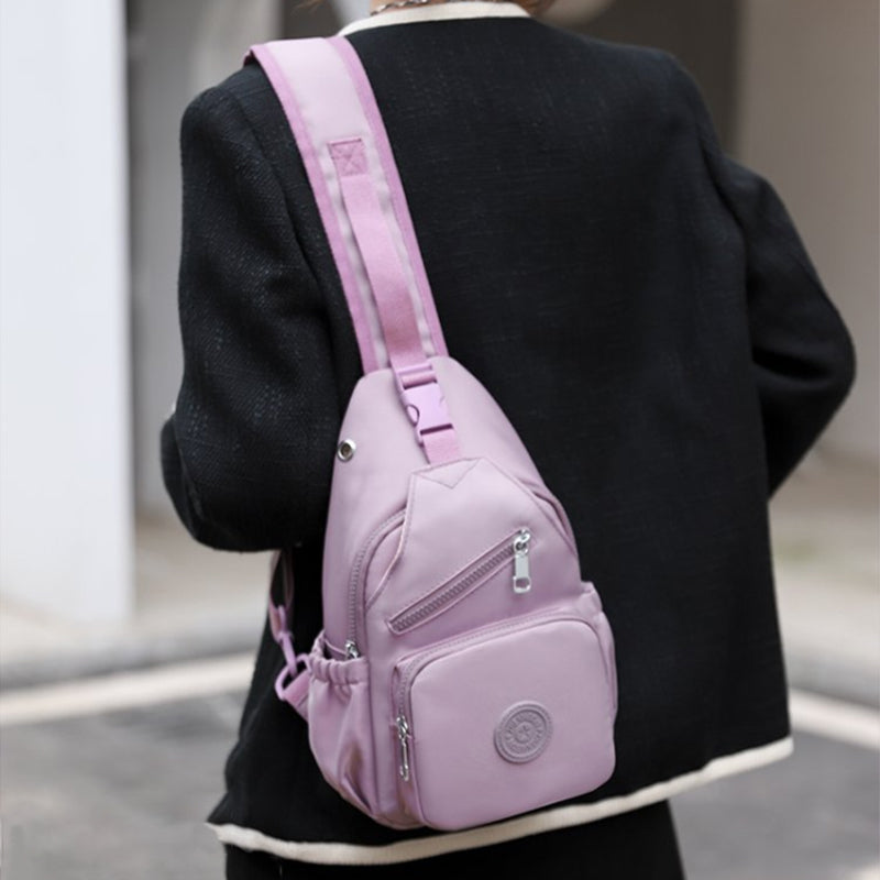 Multi-Pocket Waterproof Canvas Daily Shopping Backpack