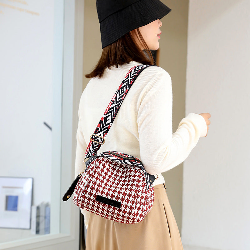 Houndstooth Small Bag