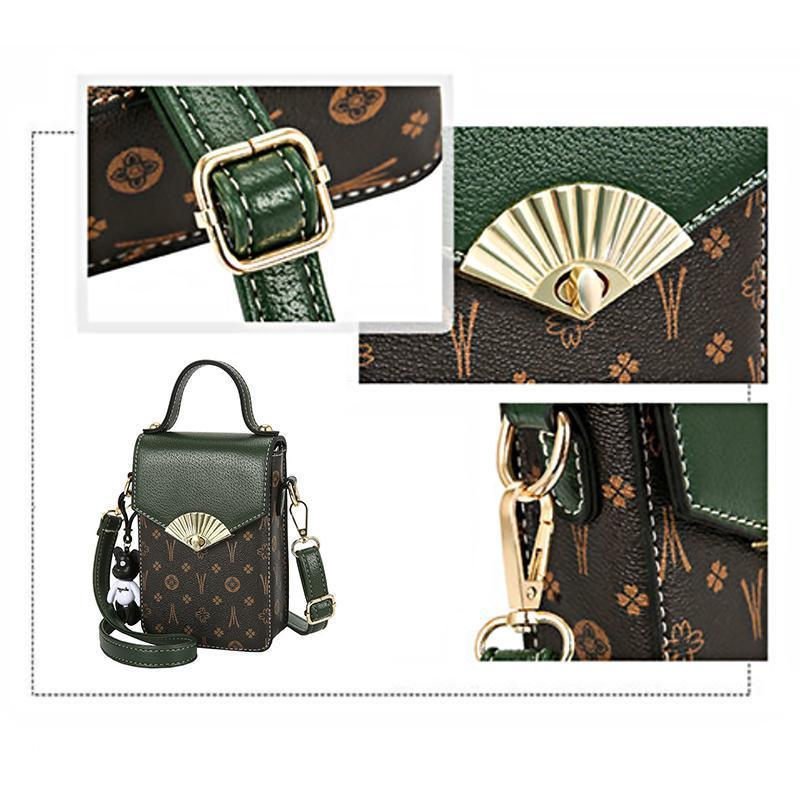 New Retro Fashion Cross Flower Envelope Design Mini Mobile Phone Bag