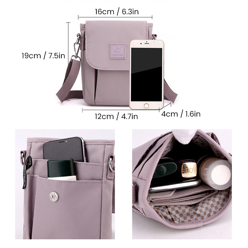 Women's Solid Nylon Shoulder Bag