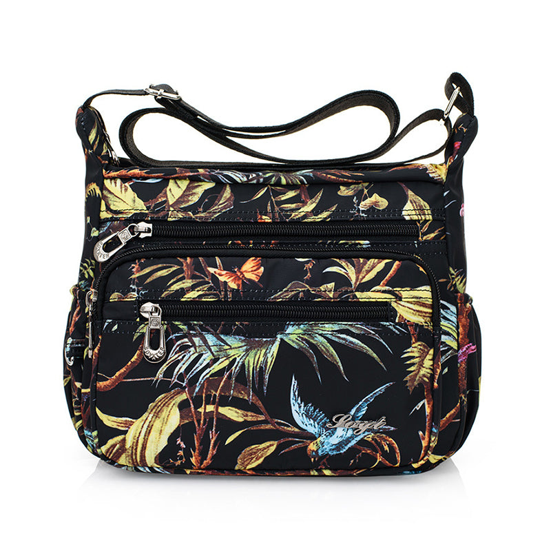 Women's Multi-Pocket Nylon Shoulder Handbag
