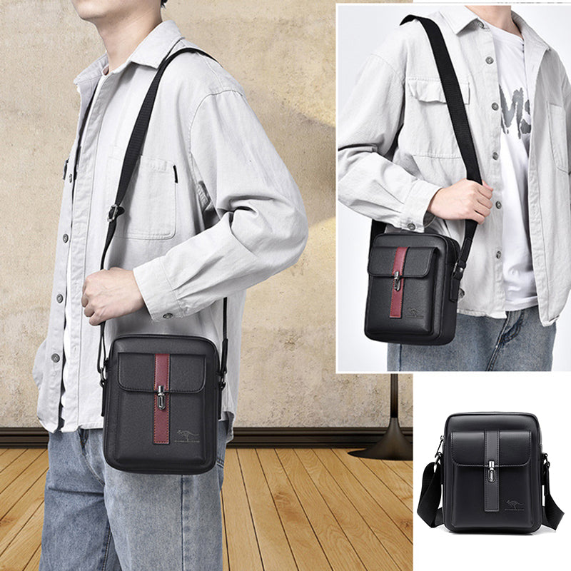 Messenger Bag for Men Soft PU Leather