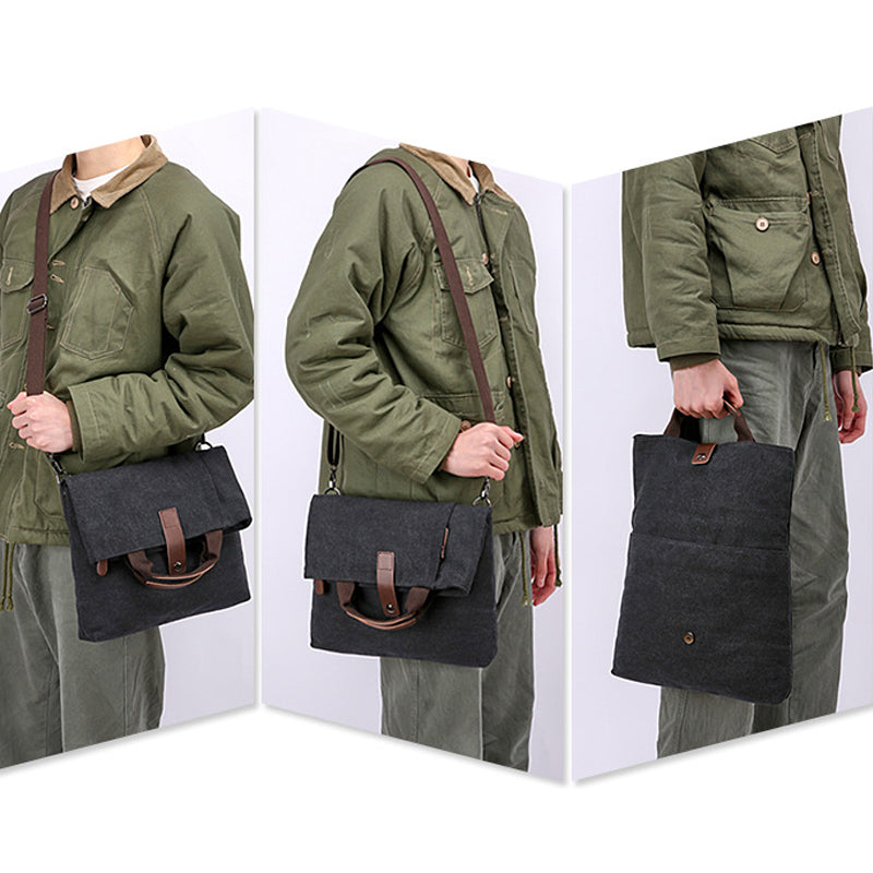 Men's Casual Canvas Messenger Shoulder Bag