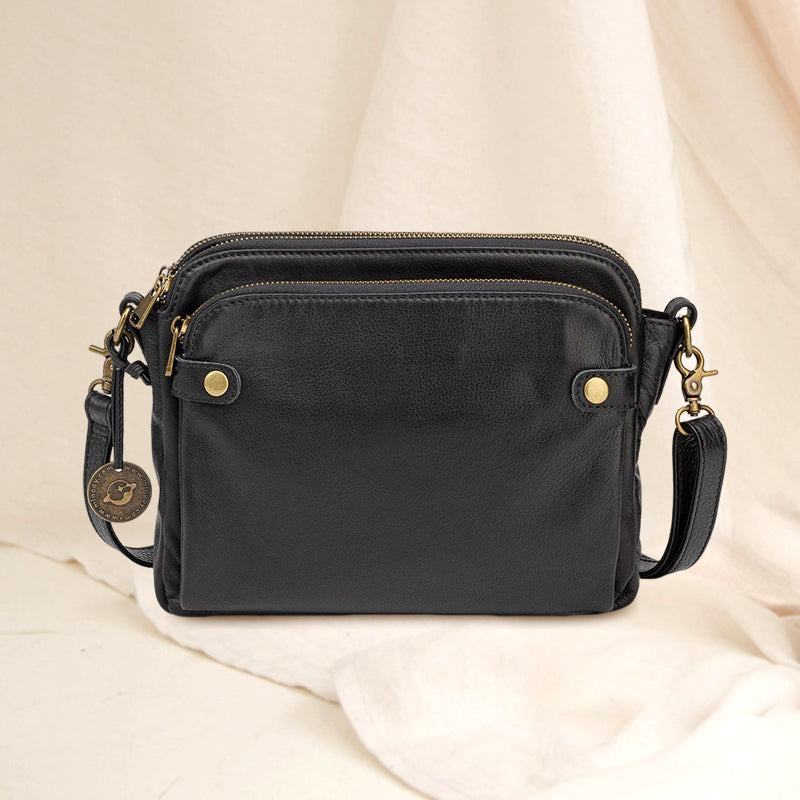 Three-Layer Crossbody Shoulder & Clutch Bag