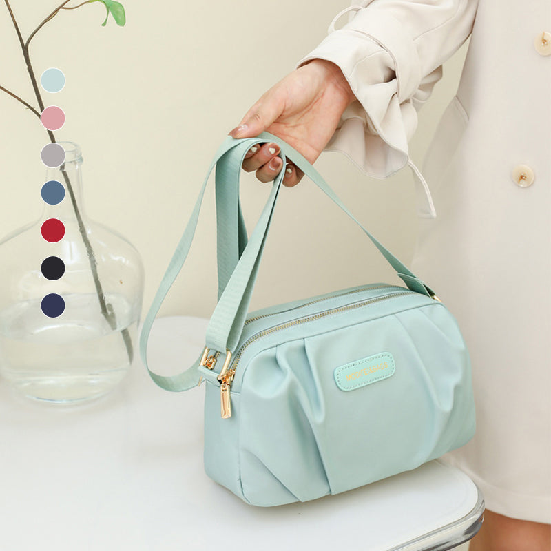 Stylish Pleated Simple Crossbody Bag