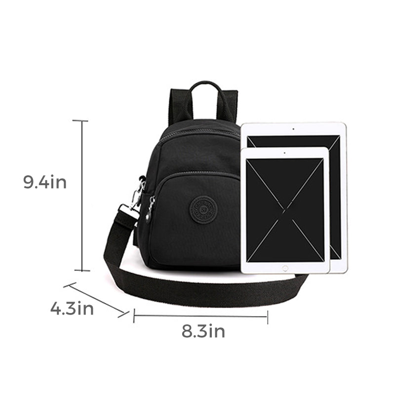 Mini Nylon Women's Backpack, Casual Lightweight Small Daypack