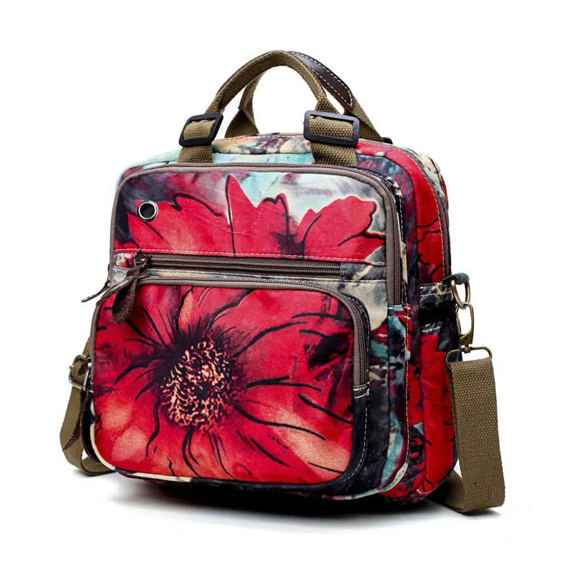 Leisure Style Flower Pattern Backpack