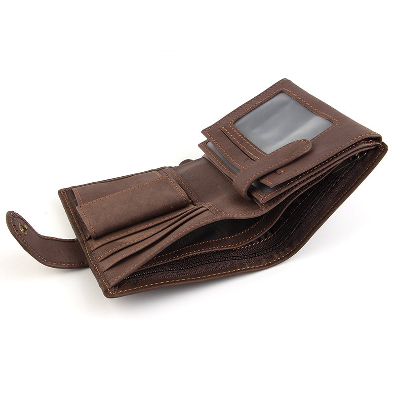 Multi-slot Trifold PU Leather Vintage Wallet