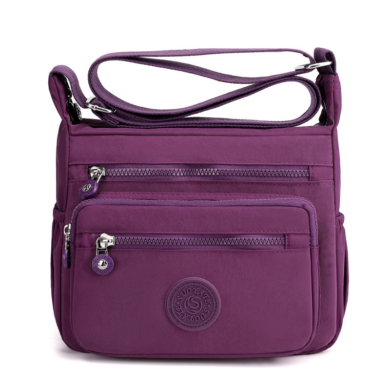 Printed Nylon Shoulder Bag