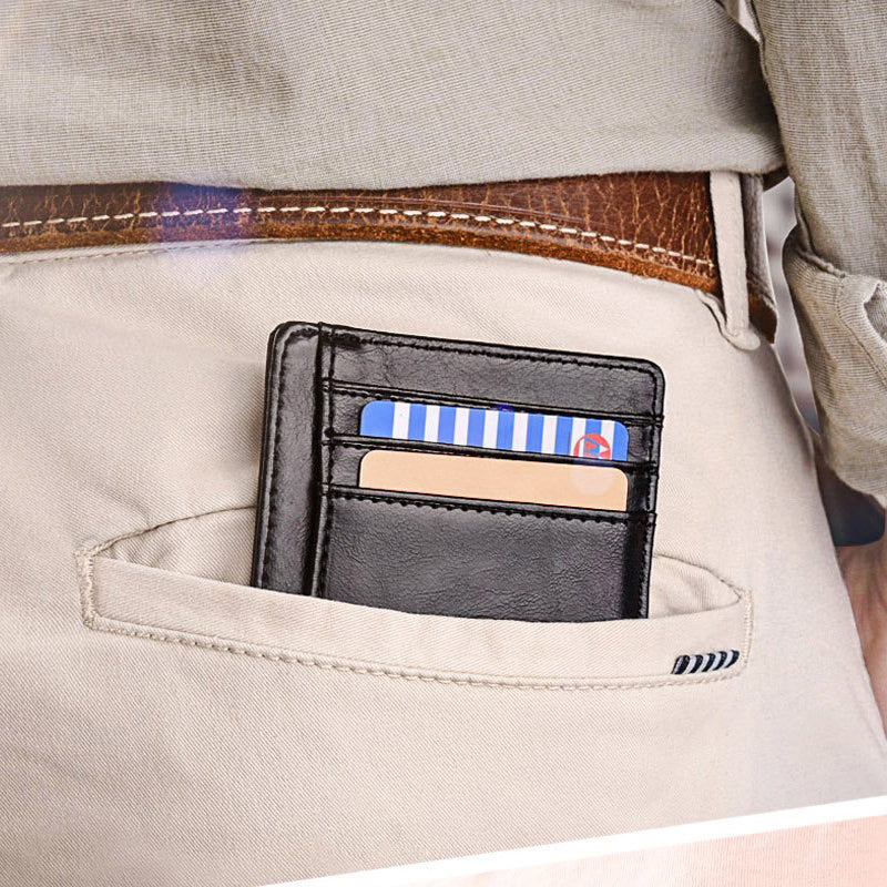 Slim Minimalist RFID Blocking Leather Wallets