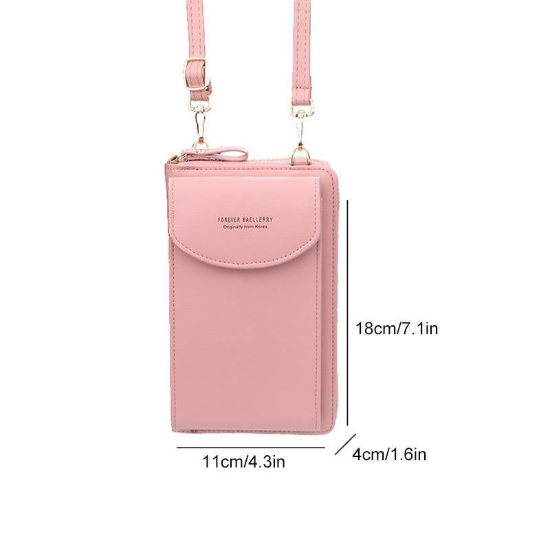 Shoulder Bag Women's Multifunction Phone Bag, Ladies Crossbody Card Slots Wallet