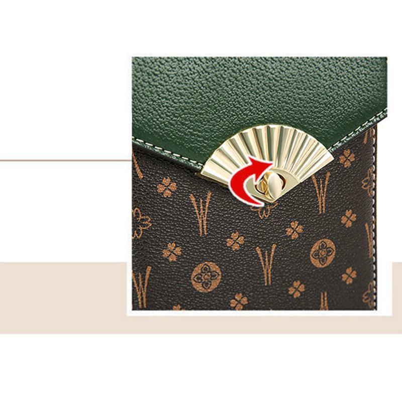 New Retro Fashion Cross Flower Envelope Design Mini Mobile Phone Bag