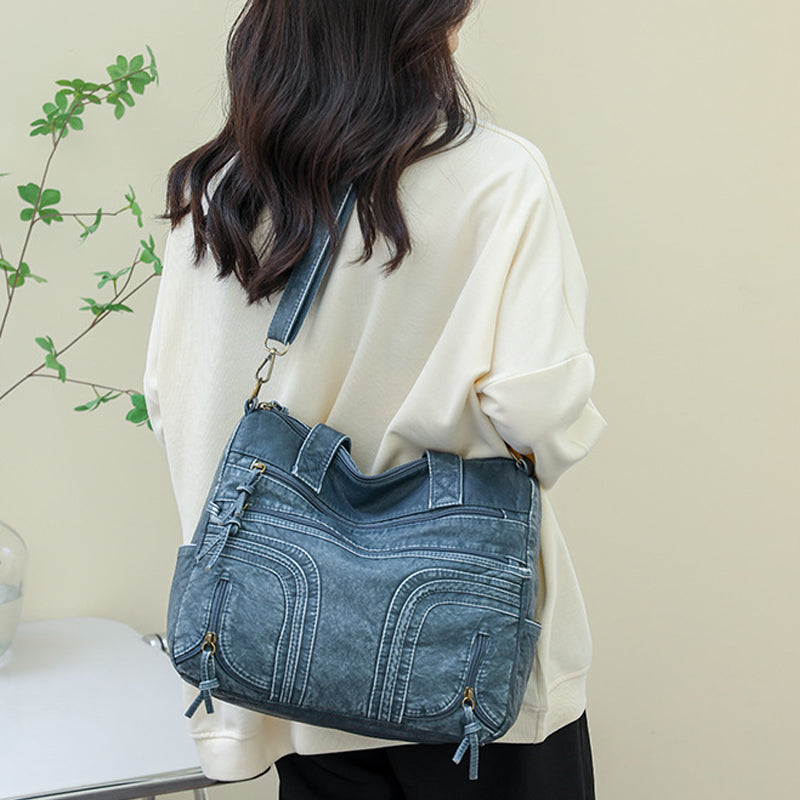 Denim Color Tote Handbags