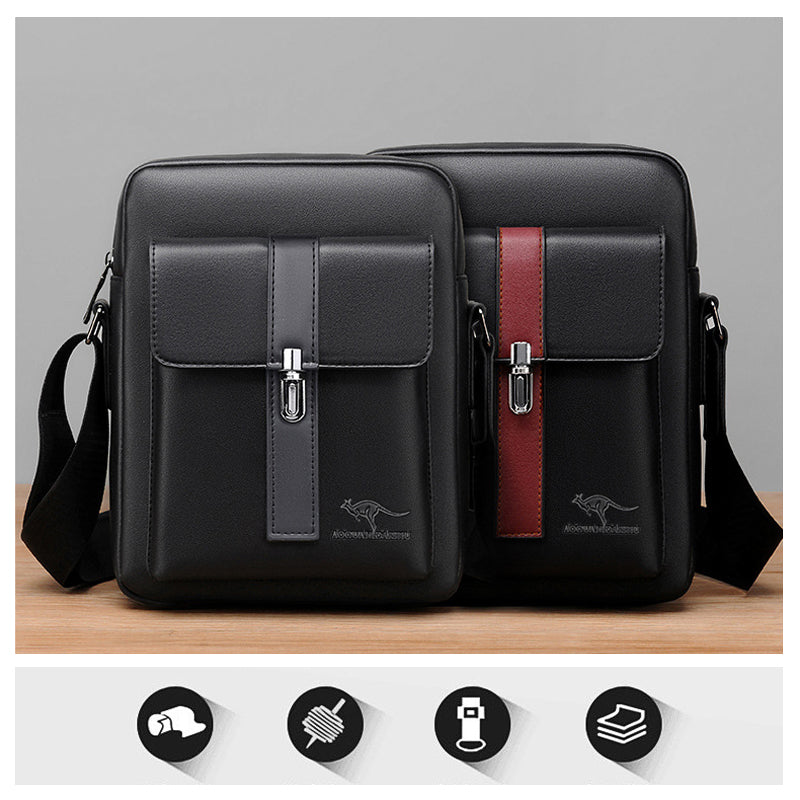 Messenger Bag for Men Soft PU Leather