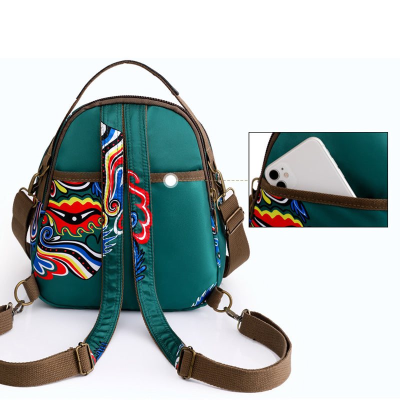 Printed Round Shoulder Bag