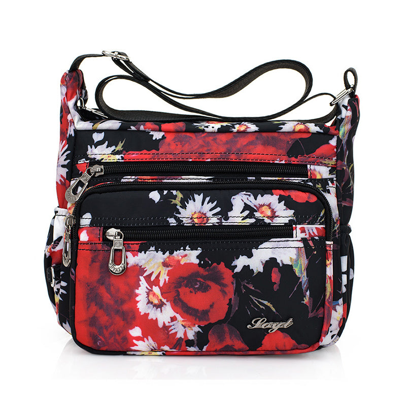 Women's Multi-Pocket Nylon Shoulder Handbag
