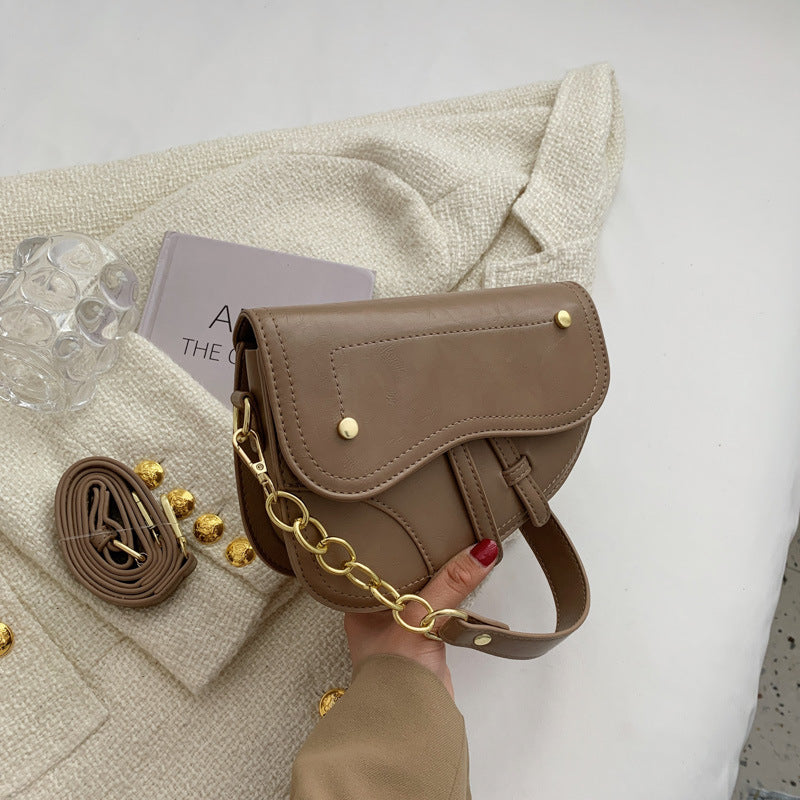 Luxury Vintage Ornament Saddle Bag