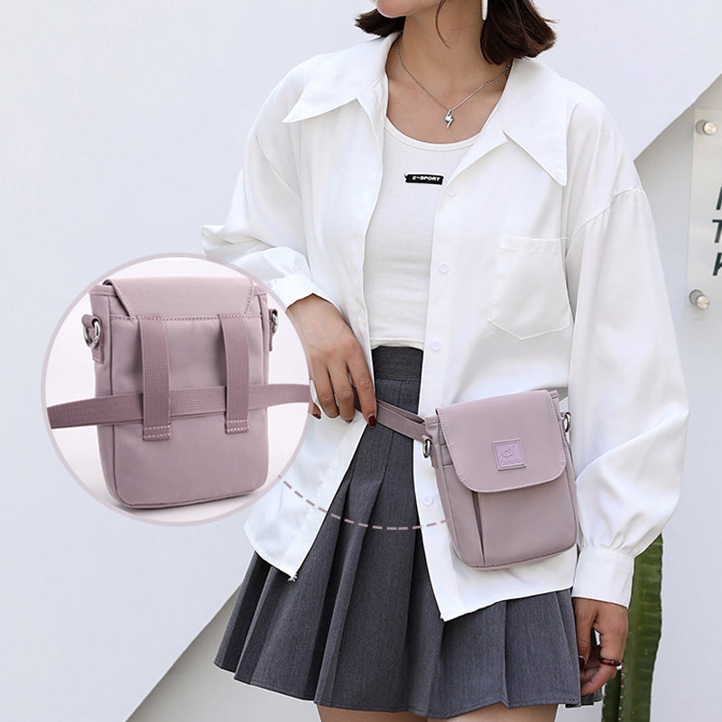 Women's Solid Nylon Shoulder Bag