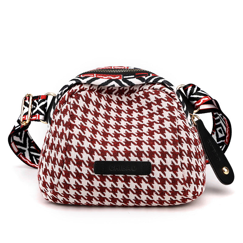Houndstooth Small Bag
