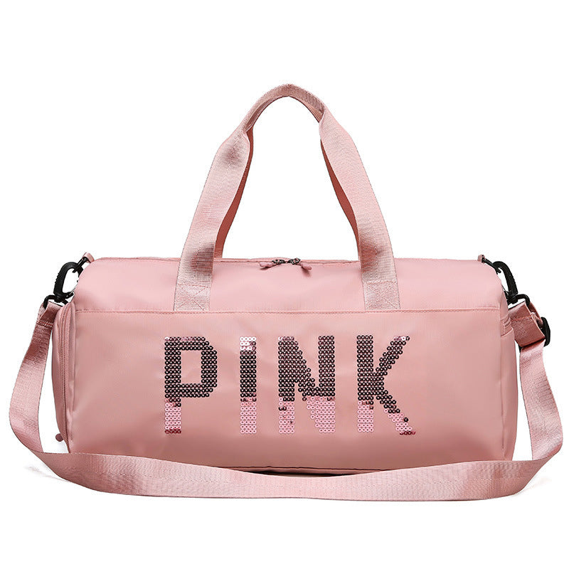 Nylon Pink Fitness Bag