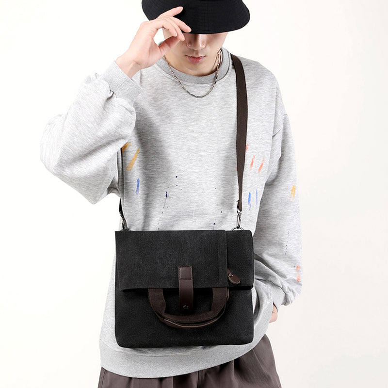 Men's Casual Canvas Messenger Shoulder Bag