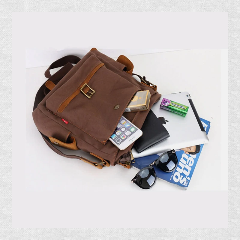 Vintage Large Capacity Canvas Messenger Bag