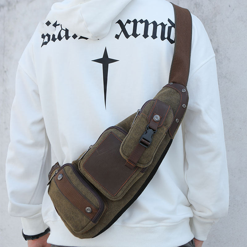 Crescent-shaped Cross-body Chest Bag