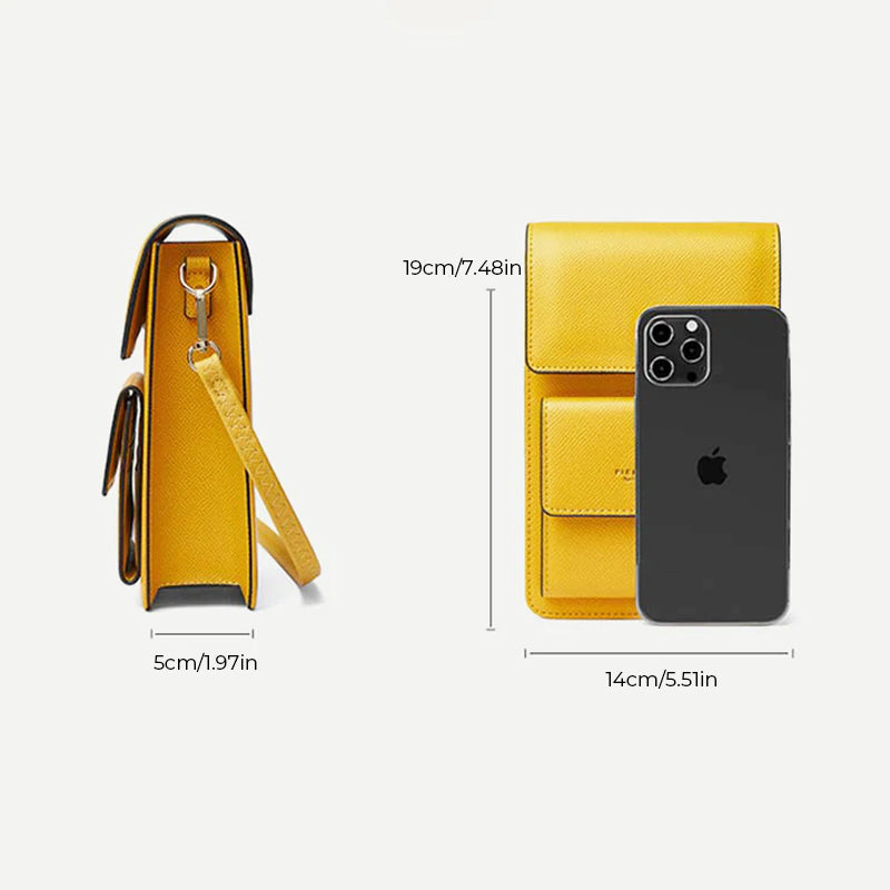 Women's Functional Phone Bag, Small Crossbody Bag with Card Holder