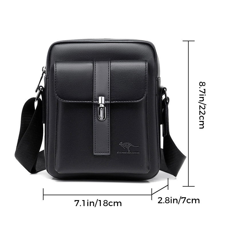 Messenger Bag for Men Soft PU Leather