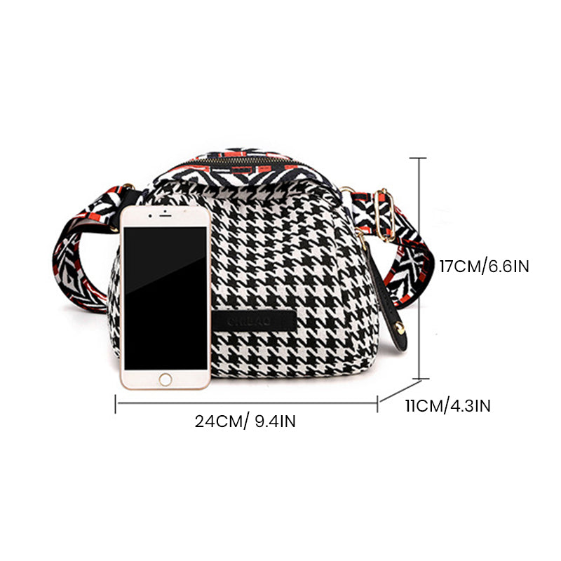 Houndstooth Small Bag