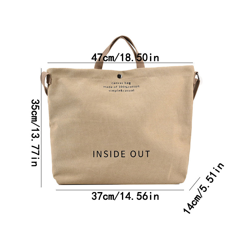 Vintage Canvas Shoulder Bag