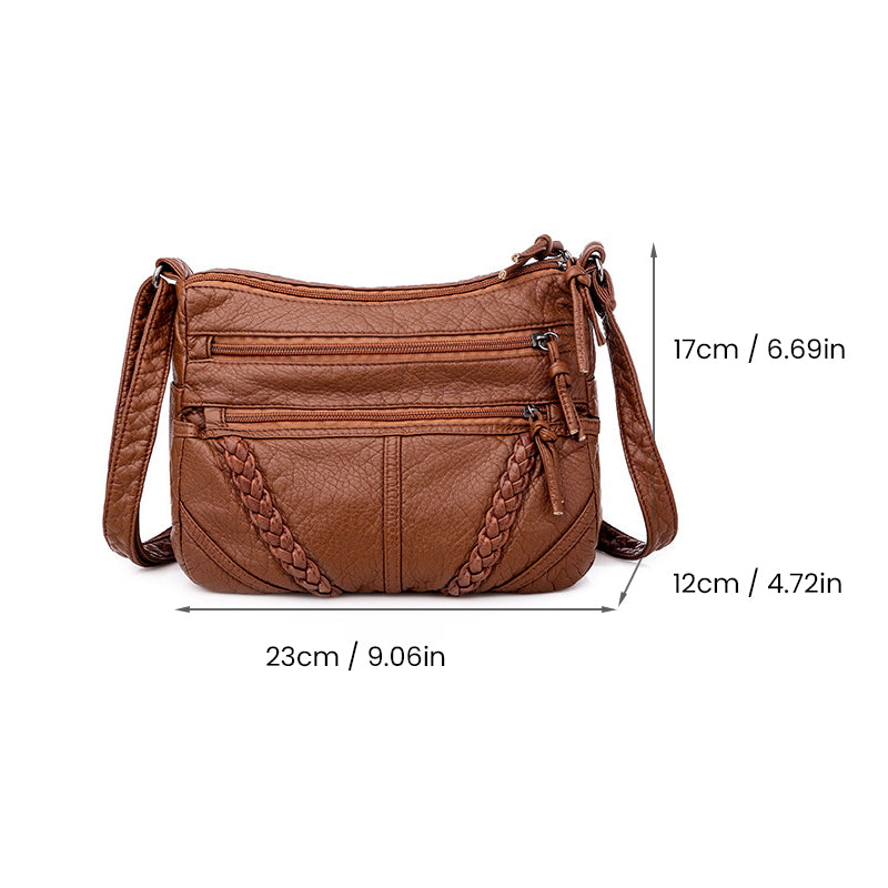 Large Capacity Wave Leather Case