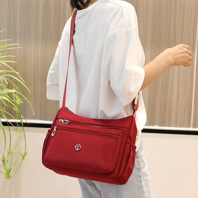 Oxford Cloth Crossbody Shoulder Bag