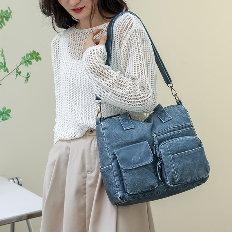 Denim Color Tote Handbags