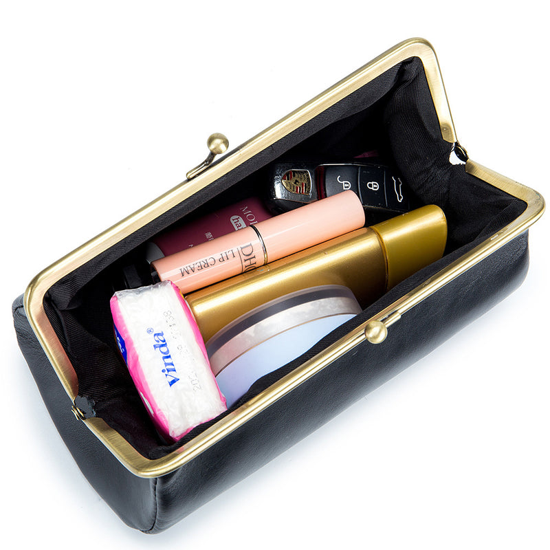 Metal Buckle Female Clip Bag