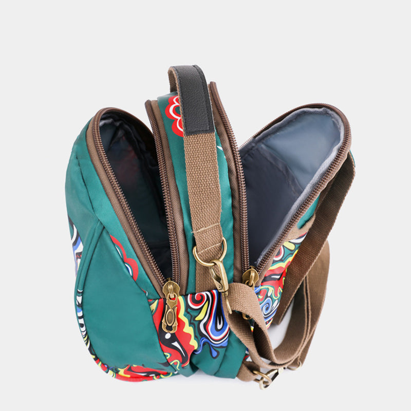Printed Round Shoulder Bag