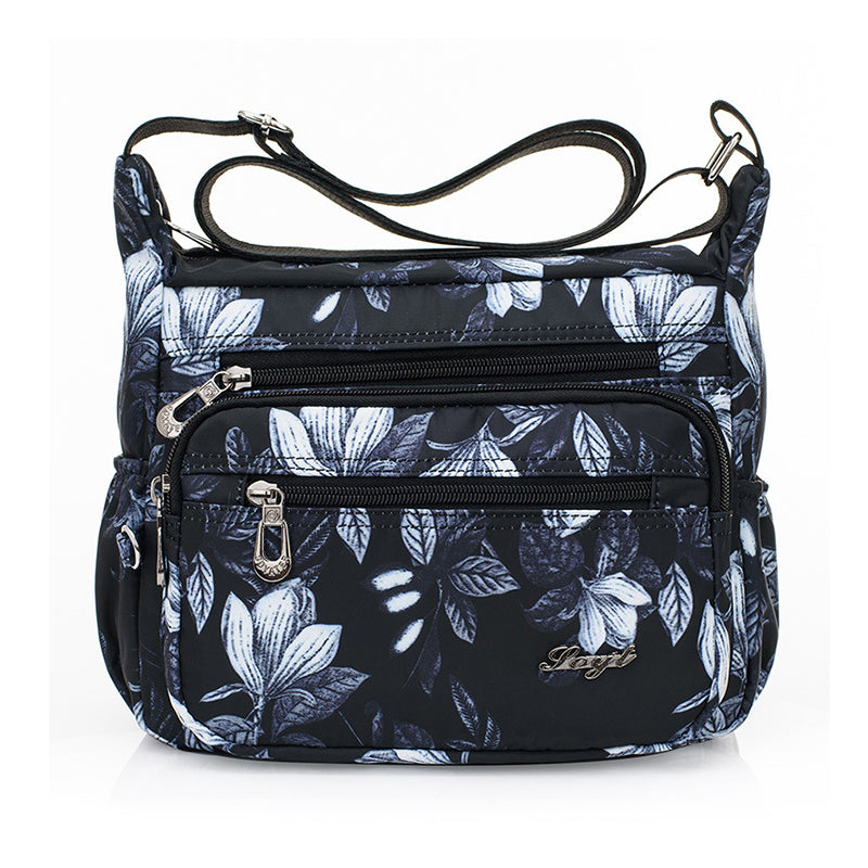 Women's Multi-Pocket Nylon Shoulder Handbag