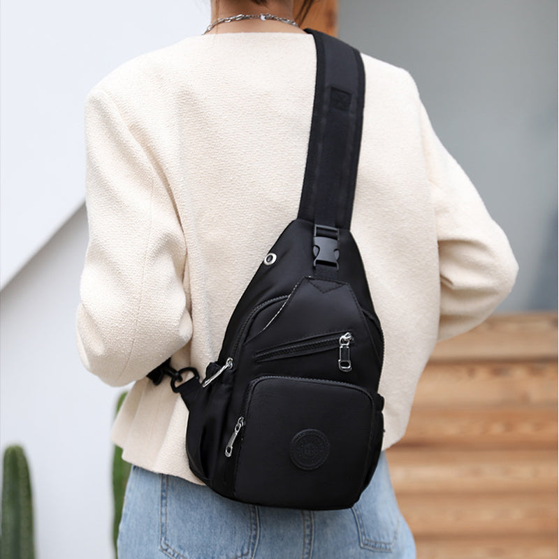 Multi-Pocket Waterproof Canvas Daily Shopping Backpack