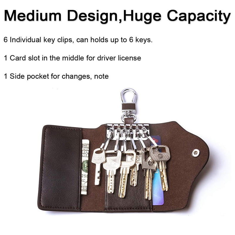 Leather Car Keychain Wallet