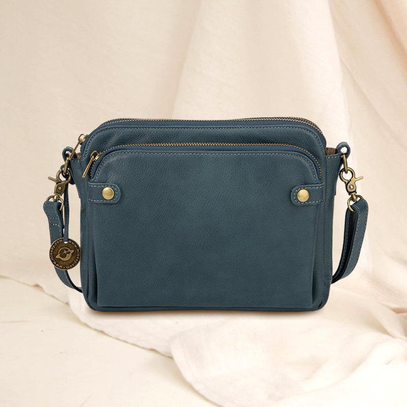 Three-Layer Crossbody Shoulder & Clutch Bag