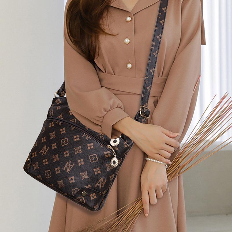 New Retro Printed Single-Shoulder Bag
