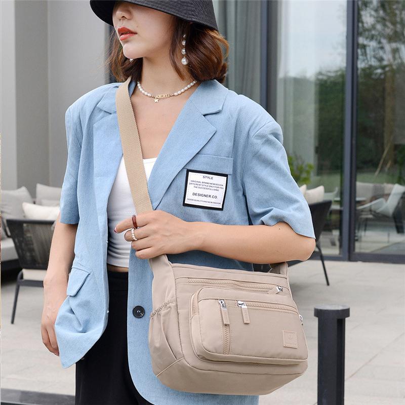 Multi-Pocket Waterproof Messenger Bag