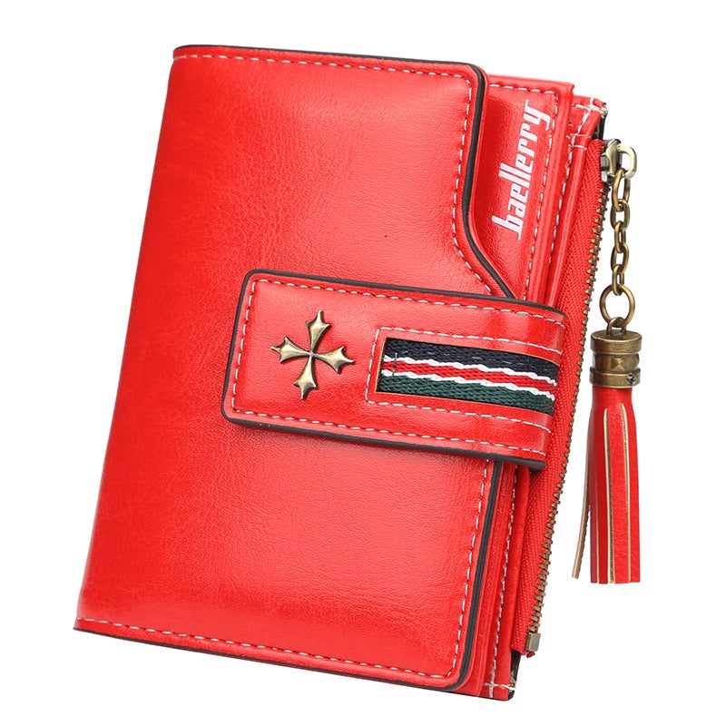 Tassel Zip Women's Crop Wallet